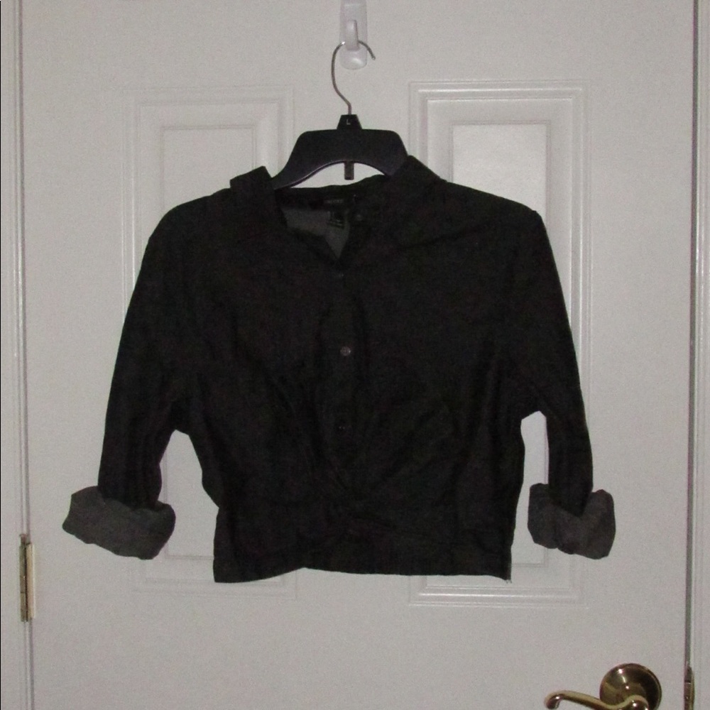 Button up cropped top